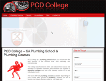Tablet Screenshot of pcdcollege.co.za